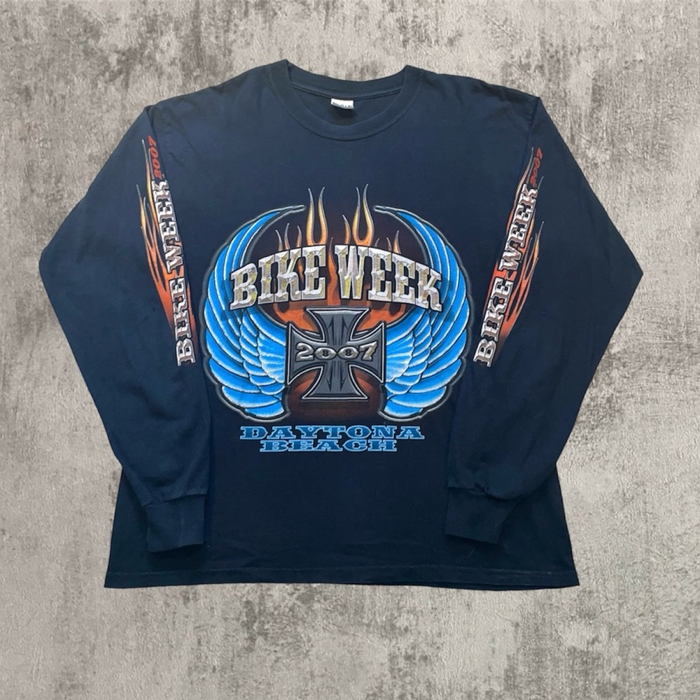Bike week 2007 Daytona vintage long sleeve graphic shirt sz xl